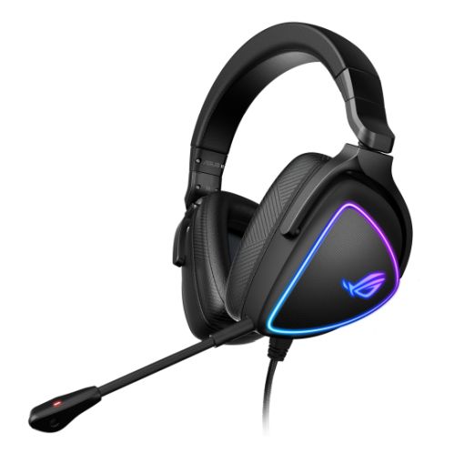 Asus ROG DELTA S RGB Lightweight Gaming Headset, USB-C (USB2 Adapter), Hi-Fi ESS Quad-DAC, Boom Mic, Aura Sync-0