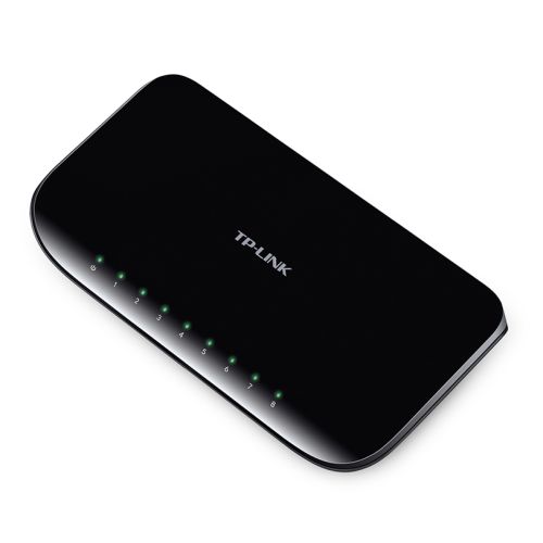 TP-LINK (TL-SG1008D) 8-Port Gigabit Unmanaged Desktop Switch, Plastic Case-0